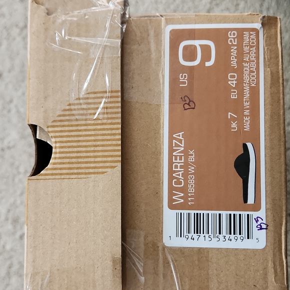 NEW KOOLABURRA CARENZA BU UGG BLACK 9M SLIDE ON SANDALS 3063 - Picture 8 of 9